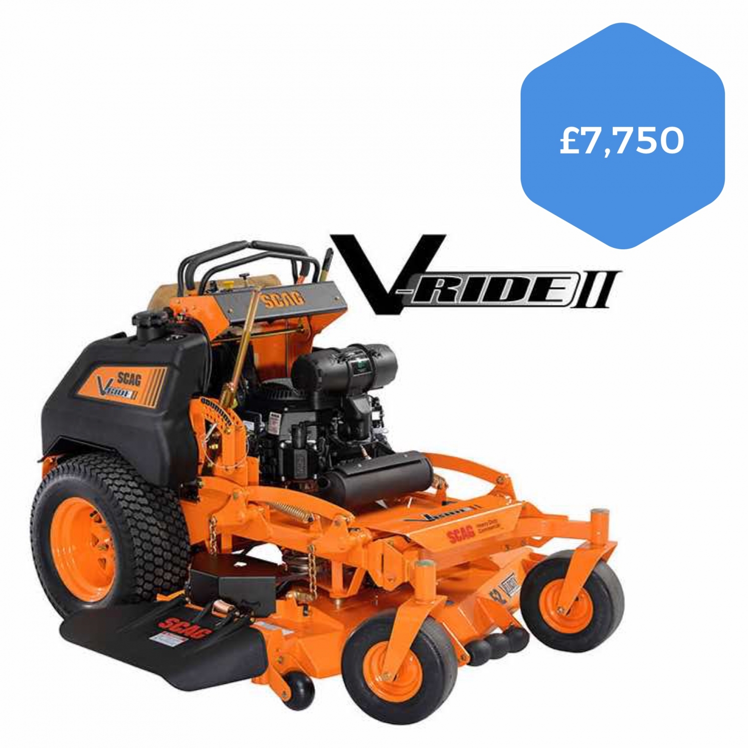 Scag V Ride Ii 36 Stand On Mower Special Offer £7750 Vat