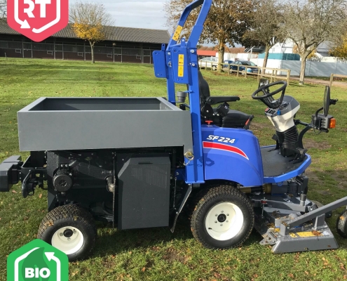 Used Iseki SF224 Ride-on, Out-front Mower with Utility Cargo Tool Box