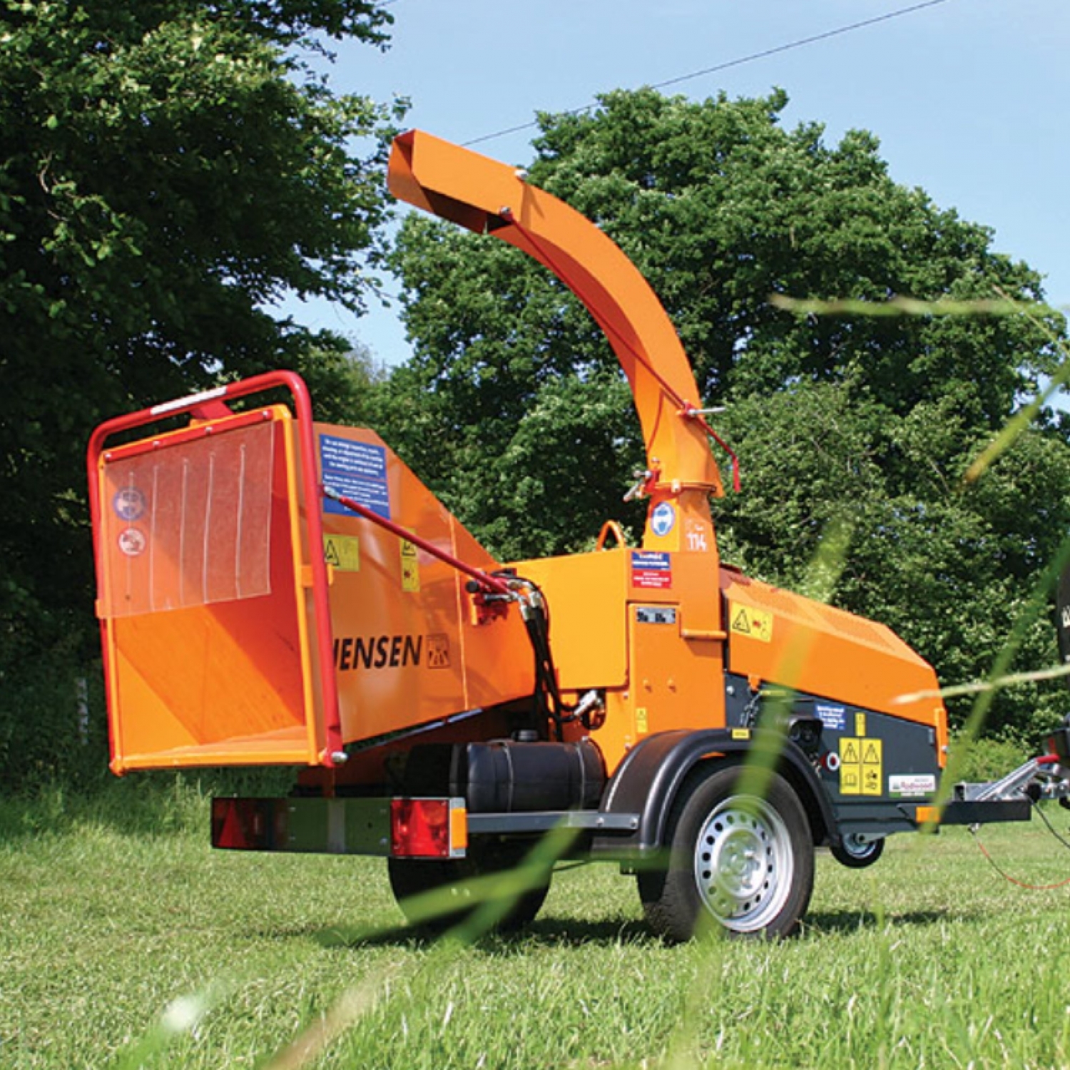 Jensen Trailed Petrol and Diesel Woodchippers at RT Machinery