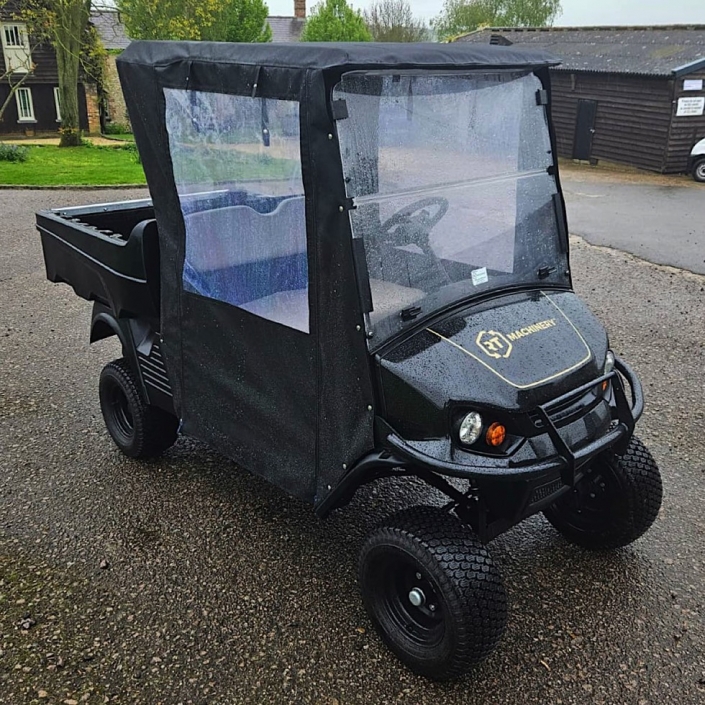 Cushman Pro Hauler X with wrapped bonnet and custom covers