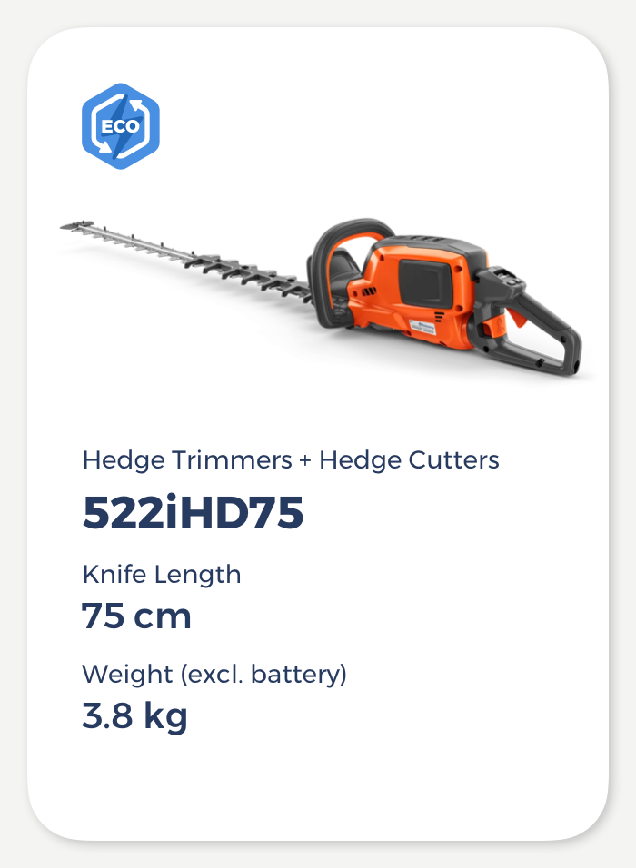Husqvarna 522iHD75 Battery-powered Hedge Trimmer