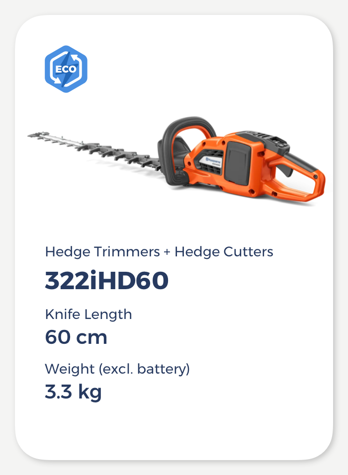 Husqvarna 322iHD60 Battery-powered Hedge Trimmer