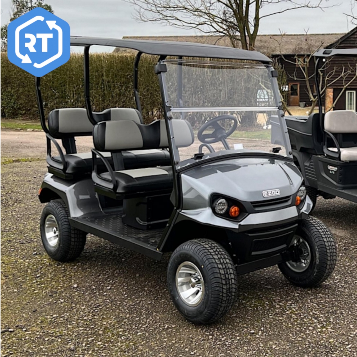 Used E-Z-GO Liberty Links Battery-powered Golf Cart + Personnel Carrier