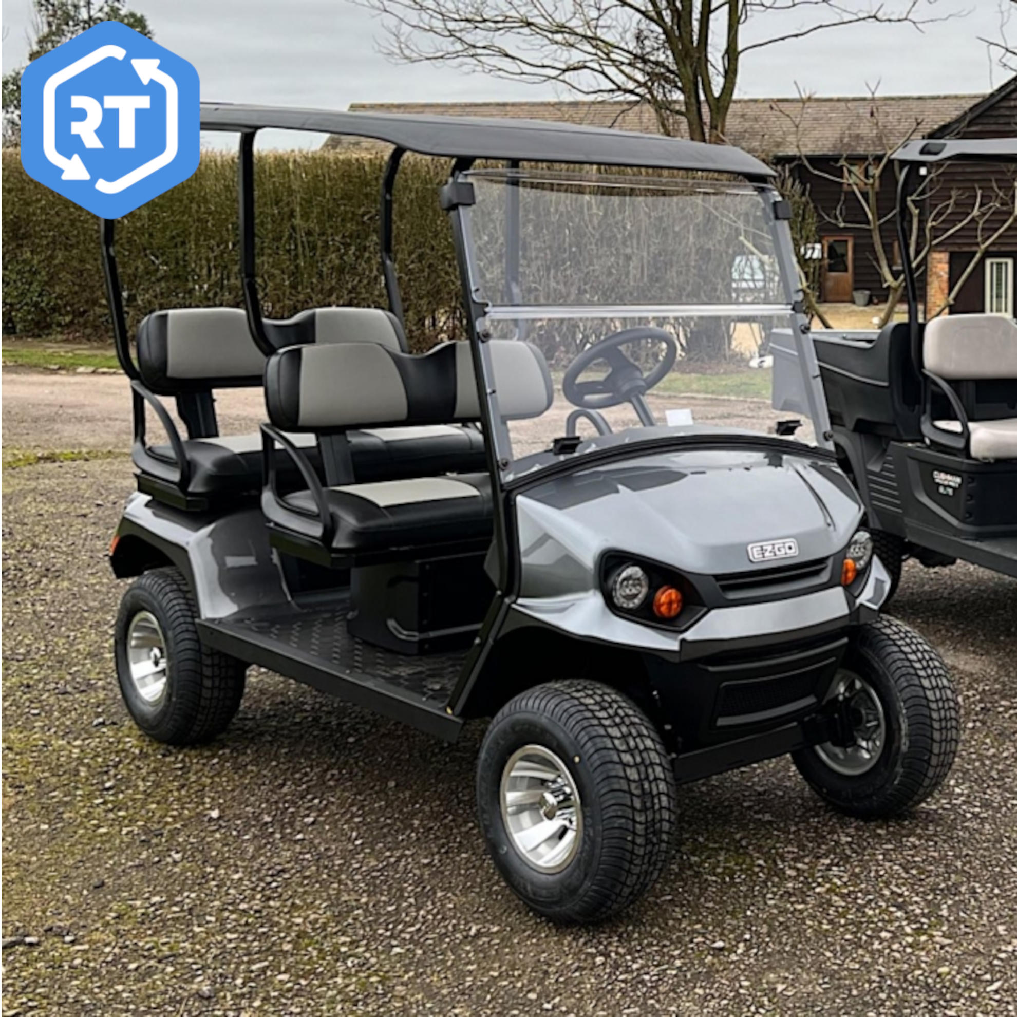 Used E-Z-GO Liberty Links Battery-powered Golf Cart + Personnel Carrier