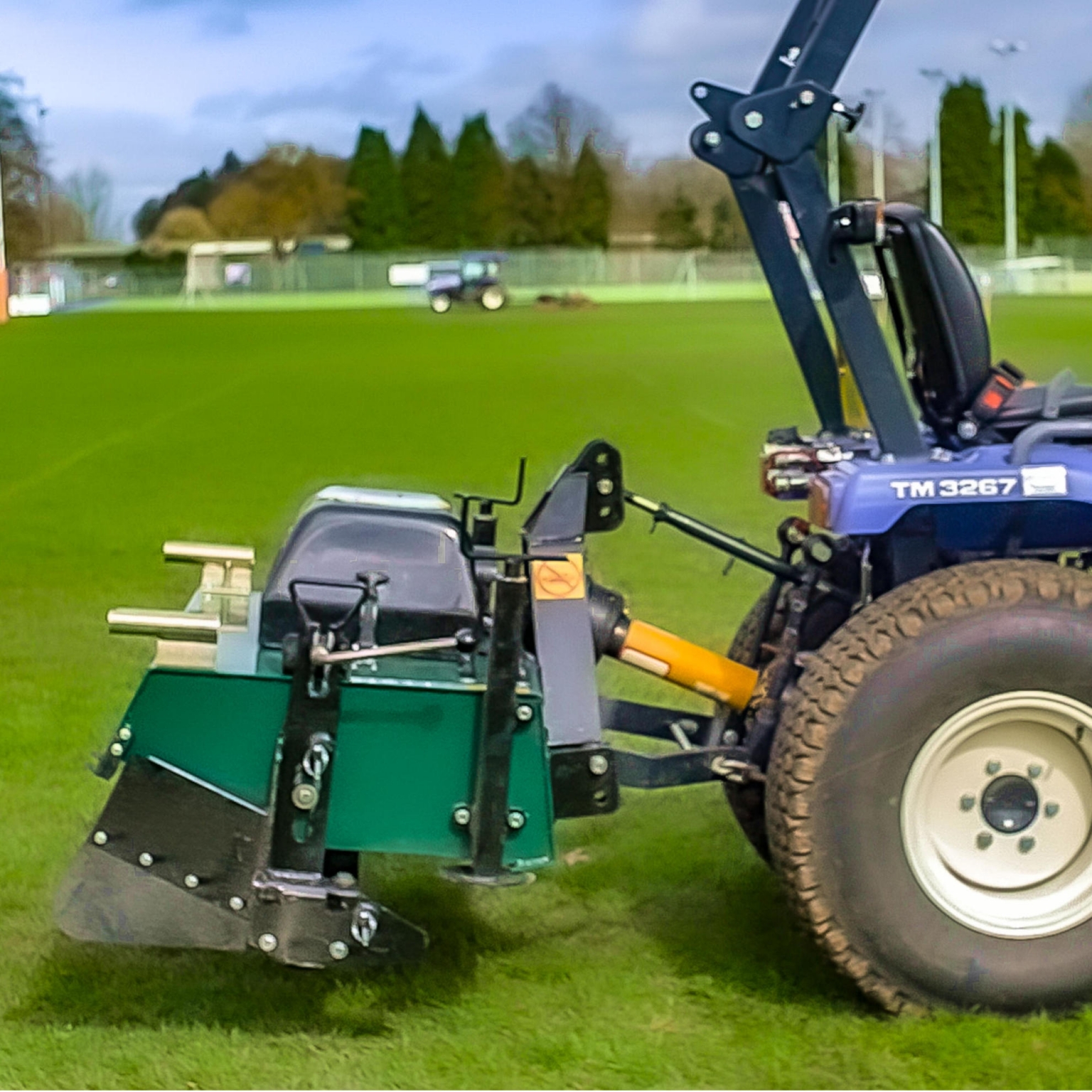 Groundsman 8120CTM Tractor-mounted Aerator at RT Machinery