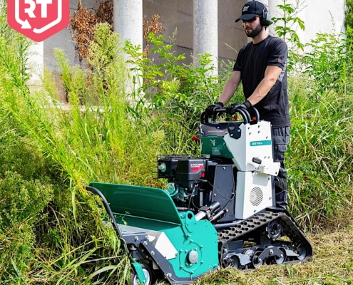 OREC ZHR800 Stand-on Tracked Crawler Flail Mower