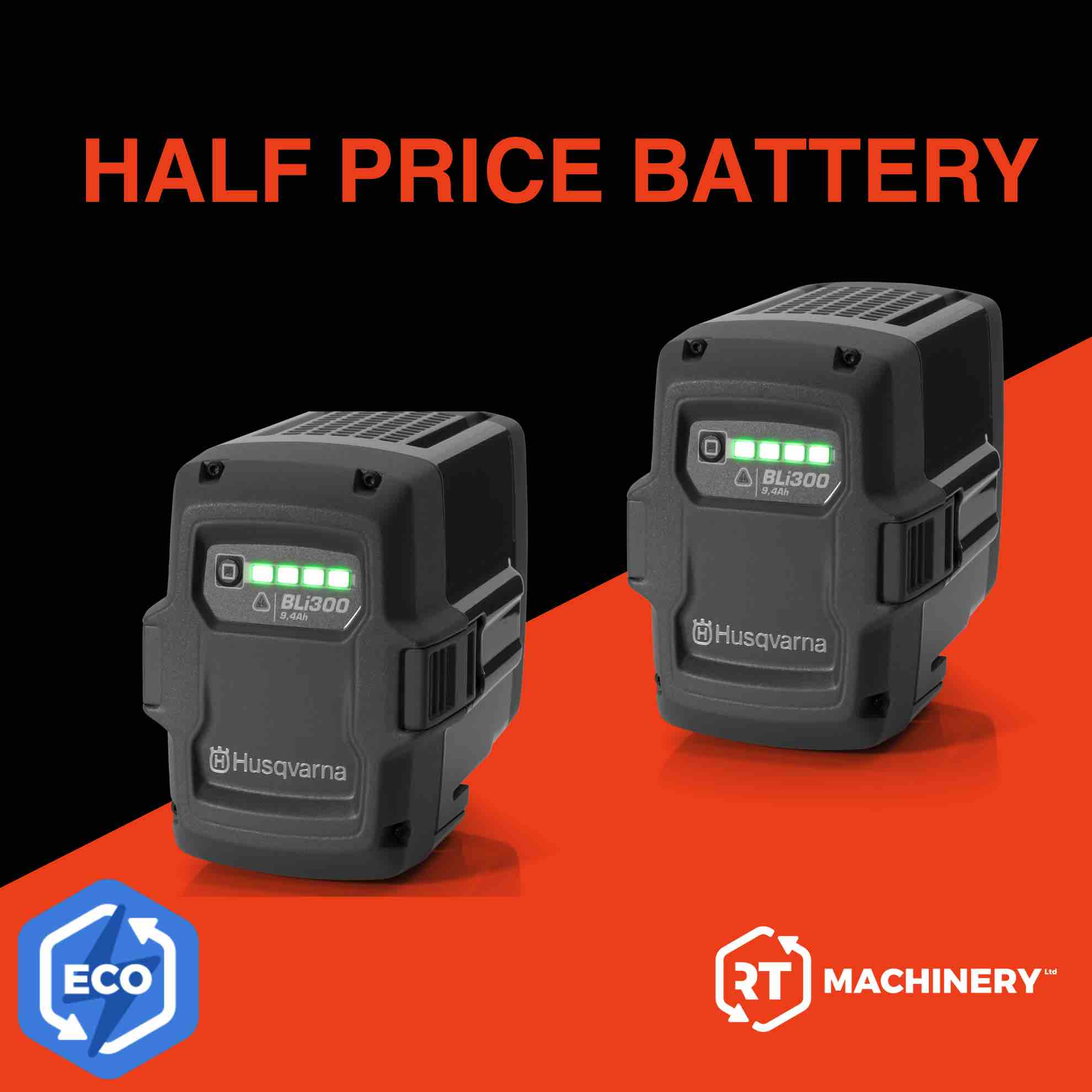 Husqvarna Battery Offer Buy One Get Second Half Price