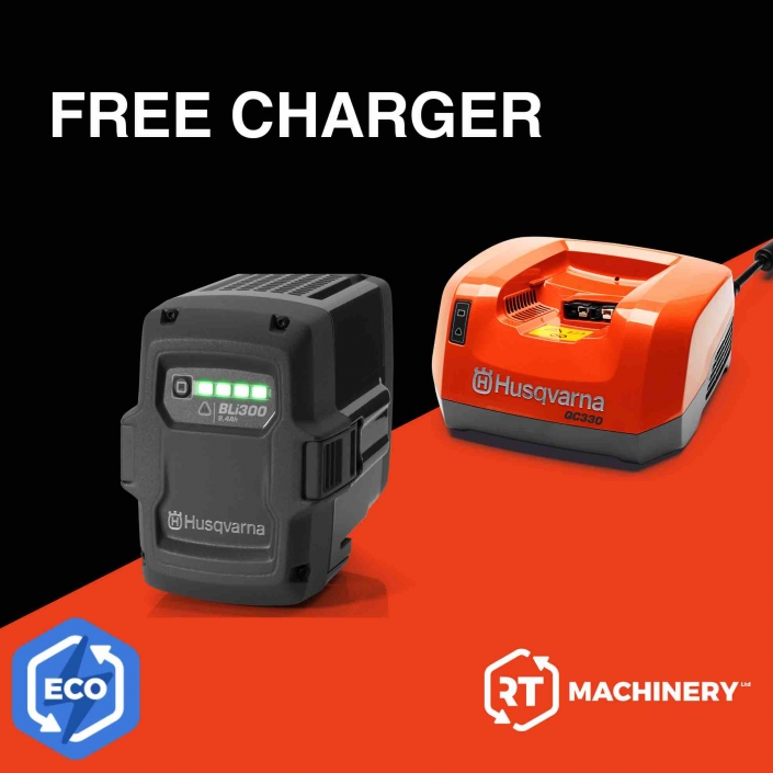 Husqvarna Battery Offer with FREE Charger