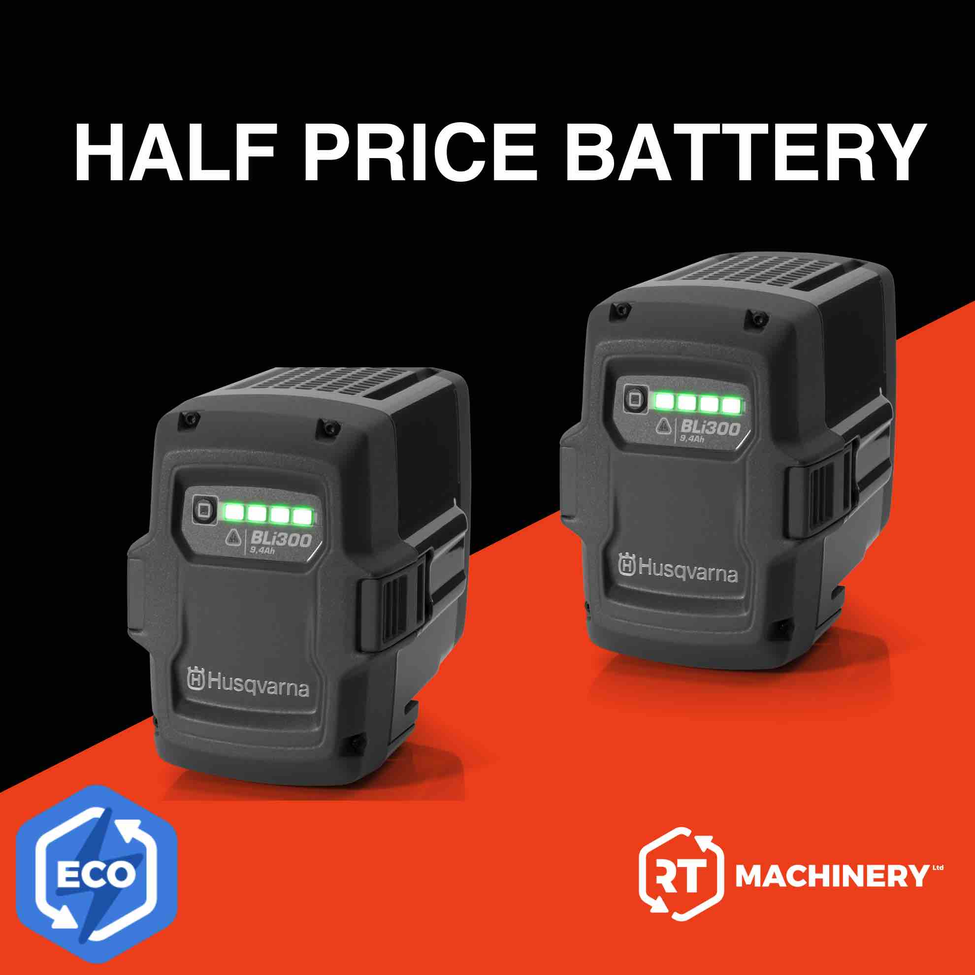 Husqvarna Battery Offer Buy One Get Second Half Price