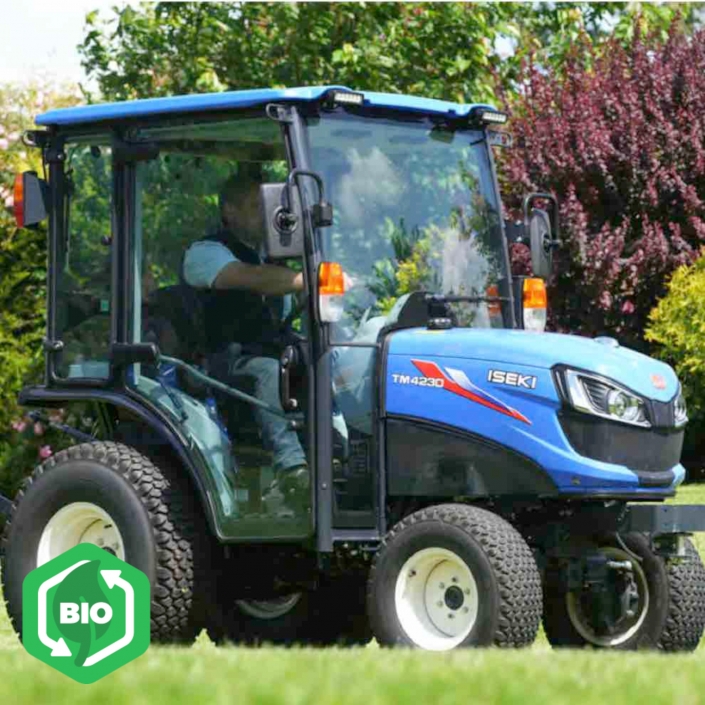 Iseki TM4230CH 21hp and TM4270CH 25hp Lightweight Compact Tractors with Full Cab