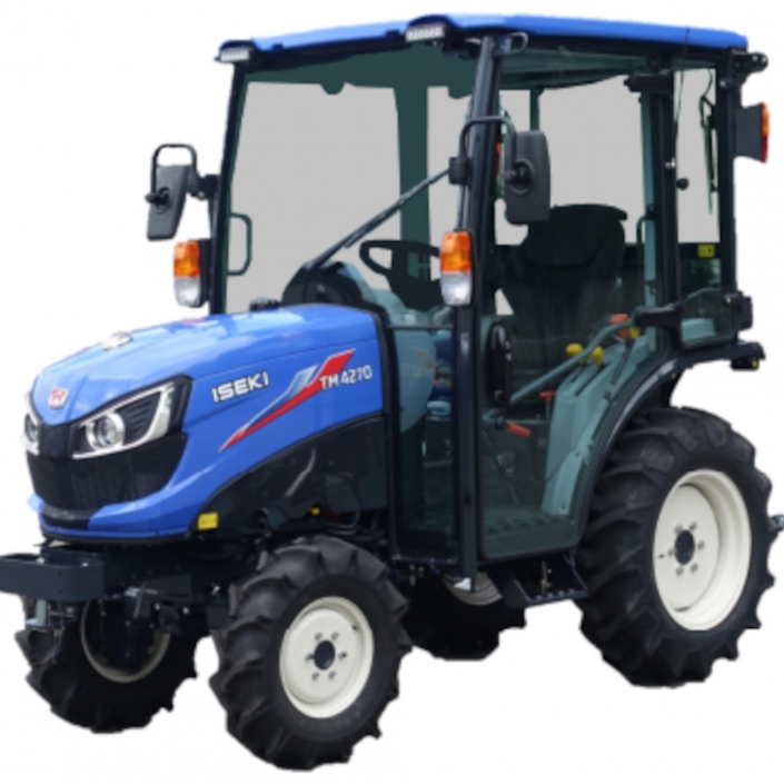 Iseki TM4230CH 21hp and TM4270CH 25hp Lightweight Compact Tractors with Full Cab