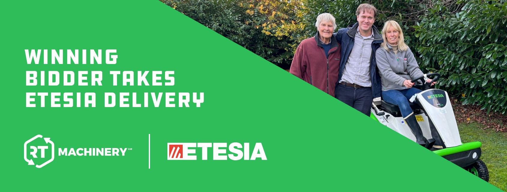 Winning Bidder Takes Etesia Delivery