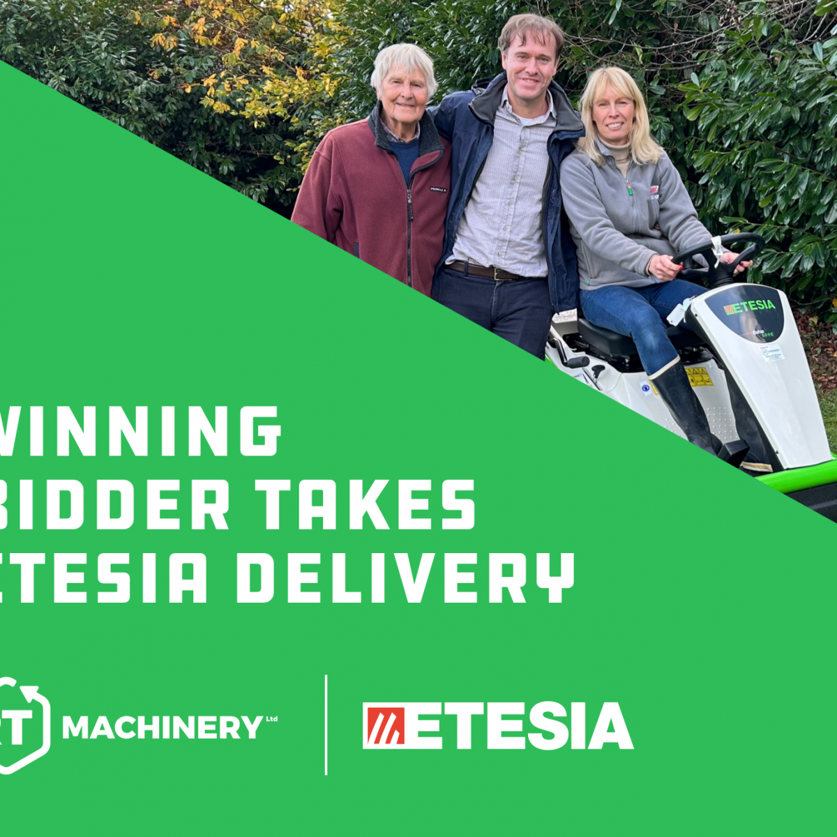 Winning Bidder Takes Etesia Delivery